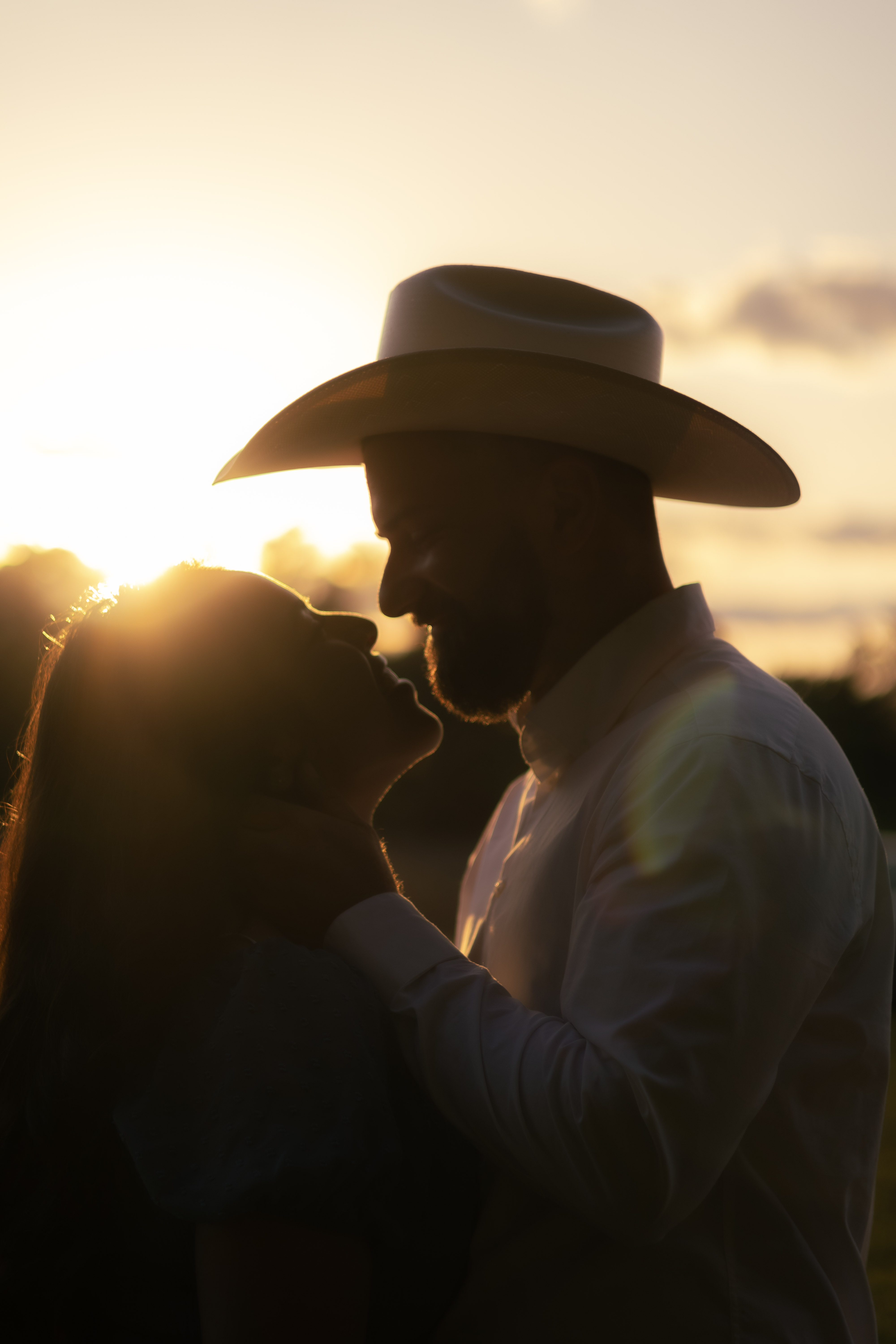 Couple golden hour