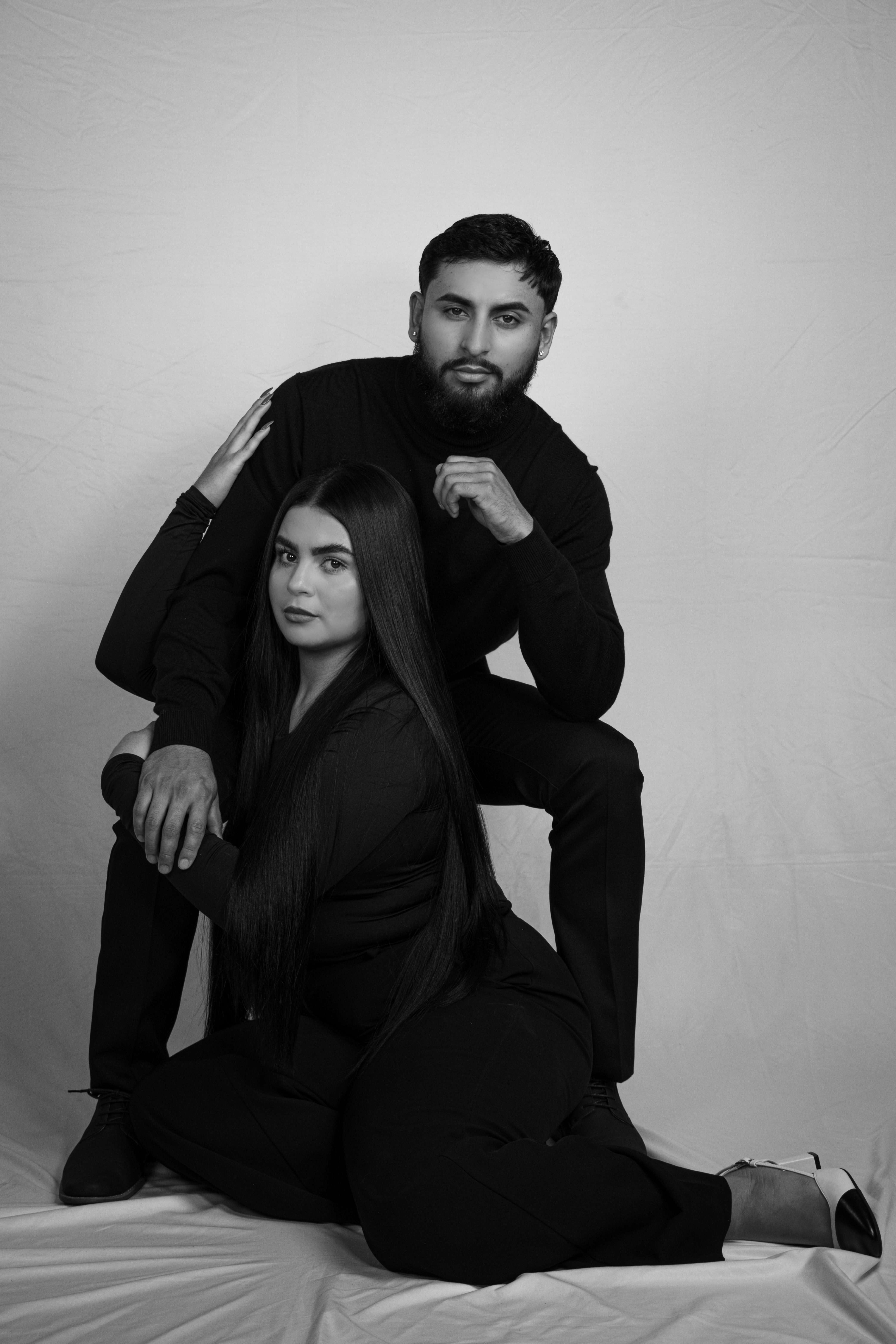Couple studio portrait